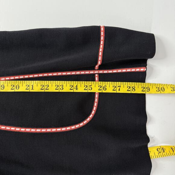 Misook Knit Jacket Cardigan Womens 1X Black Zip Front Pockets Topper Church - Picture 8 of 9